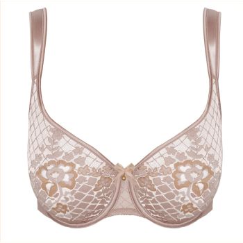 Empreinte Melody Underwired Non Moulded Seamless Bra In Gold C-H Cup