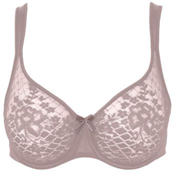 Empreinte Melody Underwired Non Moulded Full Cup Seamless Bra In Rose C-H Cup