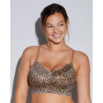 Cosabella Never Say Never Printed Curvy Sweetie Bralette in Neutral Leopard