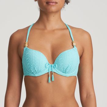 Marie Jo Swim Julia Push Up Moulded Bikini Top in Aruba Blue A-D