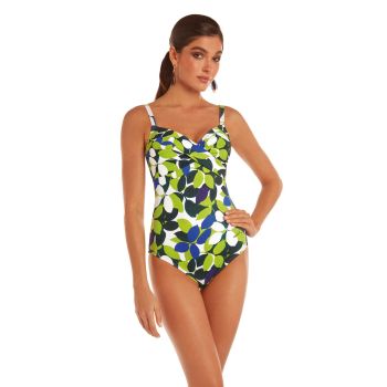 Roidal Hawaii Minerva Swimsuit in Blue Lime