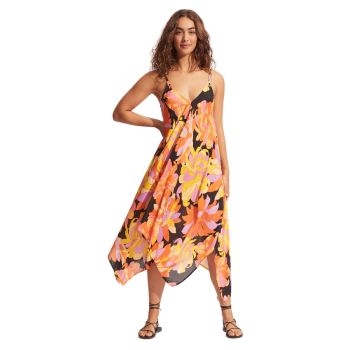 Seafolly Palm Springs Scarf Dress in Black