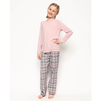 Jessica Grey Check Print Pyjama Set