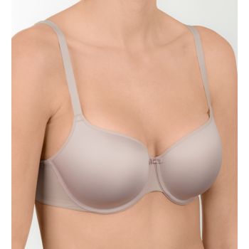 Felina Conturelle Solid underwired memory foam cup Bra in Light Taupe