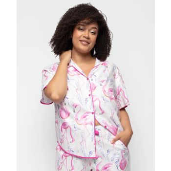 Cyberjammies Fifi Flamingo Print Pyjama Top