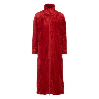 Damella 2 way Zip Dressing Gown in Red