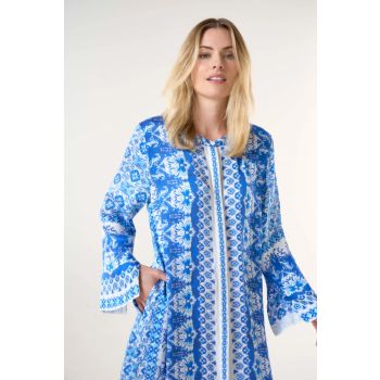 Oneseason Kasbah Sani Cupro Midi Dress in Royal