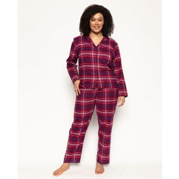 Cyberjammies Clarissa Super Cosy Check Pyjama Set