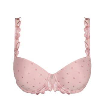 Marie Jo Agnes Padded Balcony Bra in Vintage Pink B To E Cup