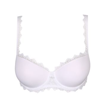 Marie Jo Christy Padded Balcony Bra in White B To F Cup