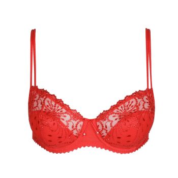 Marie Jo Jane Half Padded Balcony Bra in True Red A To E Cup