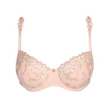 Marie Jo Leda Half Padded Balcony Bra in Glossy Pink A To E Cup