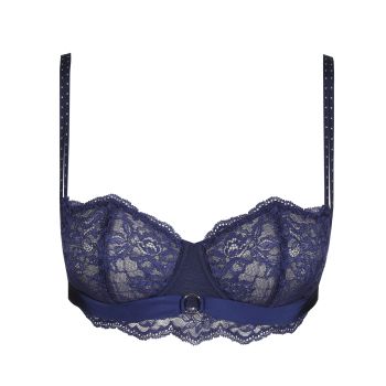 Marie Jo Musea Balcony Bra Vertical Seam in Sapphire Blue B To F Cup