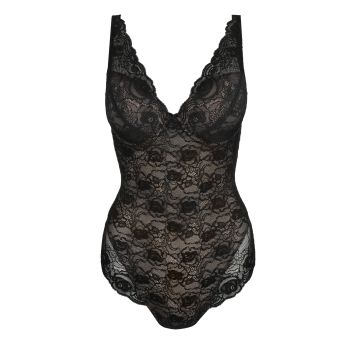 Marie Jo Cyrile Padded Plunge Body in Black B To E Cup