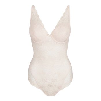 Marie Jo Cyrile Padded Plunge Body in Crystal Pink B To E Cup