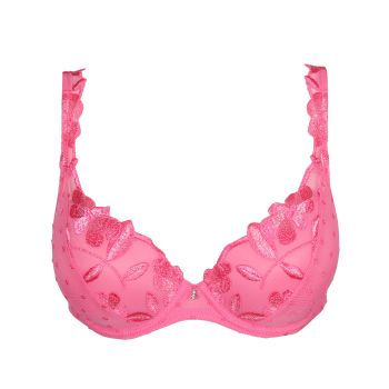 Marie Jo Agnes Padded Plunge Bra in Paradise Pink A To F Cup
