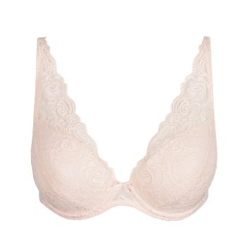 Marie Jo Cyrile Padded Plunge Bra in Crystal Pink A To E Cup