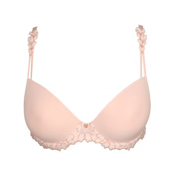 Marie Jo Leda Padded Plunge Bra in Glossy Pink B To F Cup