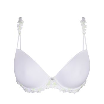 Marie Jo Leda Padded Plunge Bra in White B To F Cup