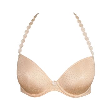 Marie Jo Tom Padded Plunge Bra in Peach Whisper B To E Cup