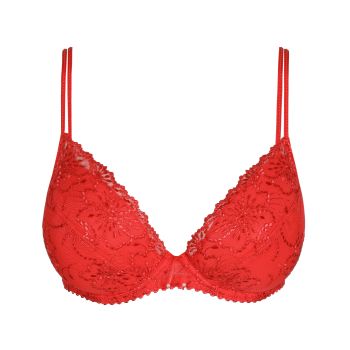 Marie Jo Jane Push-up Bra Removable Pads in True Red A To E Cup