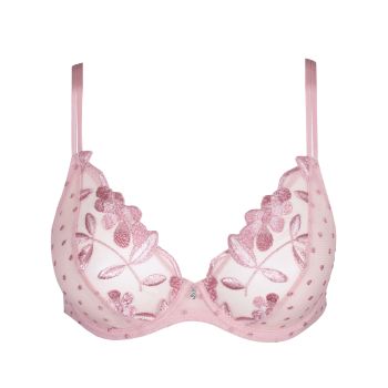 Marie Jo Agnes Plunge Bra in Vintage Pink B To E Cup