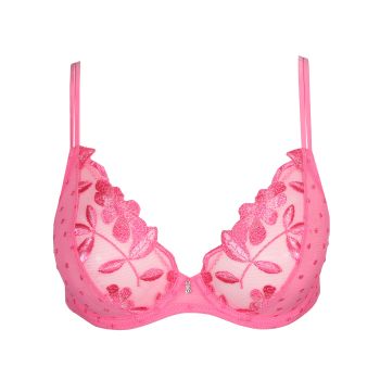 Marie Jo Agnes Plunge Bra in Paradise Pink B To E Cup