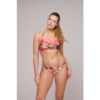 Marie Jo Swim Norma Jeanne Padded Plunge Bikini Top in Tropical Sunset A To E Cup