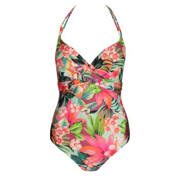 Marie Jo Swim Norma Jeanne Padded Plunge Swimsuit in Tropical Sunset A To E Cup