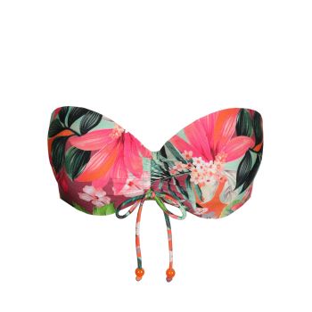 Marie Jo Swim Norma Jeanne Padded Strapless Bikini Top in Tropical Sunset A To E Cup