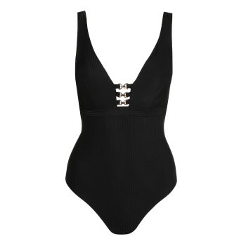 Marie Jo Swim Emly Plunge Swimsuit Wireless in Black 