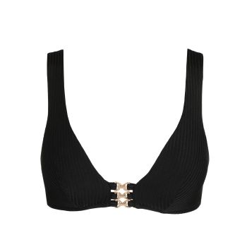 Marie Jo Swim Emly Padded Triangle Bikini Top in Black 