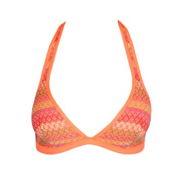 Marie Jo Swim Almoshi Padded Triangle Bikini Top in Juicy Peach 