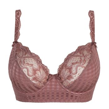 PrimaDonna Madison Plunge Bra Longline in Satin Taupe C To G Cup