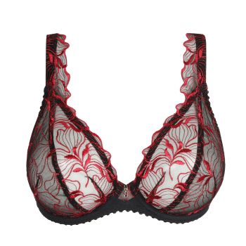 Primadonna Springdale Plunge Bra in Black Rose C To G Cup