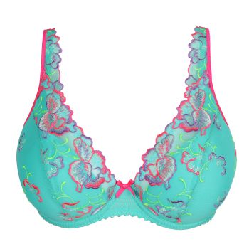 PrimaDonna Devdaha Half Padded Plunge Bra in Mermaid C To G Cup