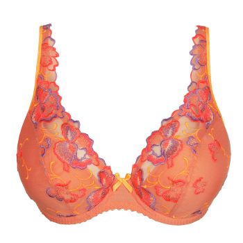 Primadonna Devdaha Half Padded Plunge Bra in Sunset Blush C To G Cup
