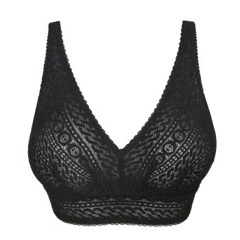 PrimaDonna Montara Full Cup Bra Wireless in Black C To G Cup