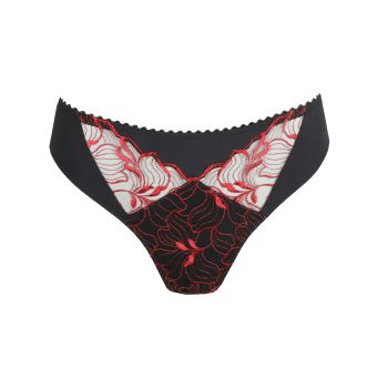 Primadonna Springdale Thong in Black Rose 