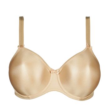 PrimaDonna Satin Non Padded Full Cup Seamless Bra in Cognac B To H Cup
