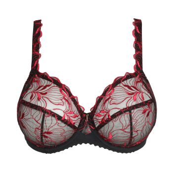 Primadonna Springdale Full Cup Bra in Black Rose C To H Cup