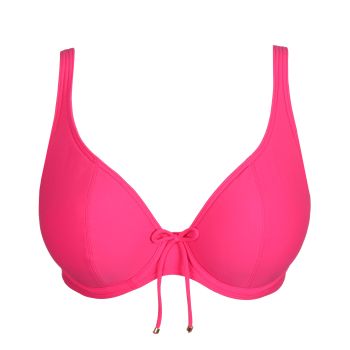 PrimaDonna Swim Aswan Padded Plunge Bikini Top in Dragon Fruit B To G Cup