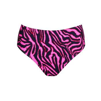 Primadonna Swim Malabo Bikini Full Briefs in Hot Pink Zebra 