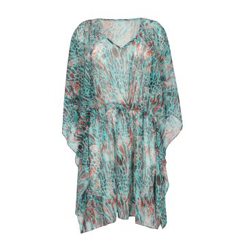 PrimaDonna Swim Riyad Swimwear Kaftan in Turquoise Seas 