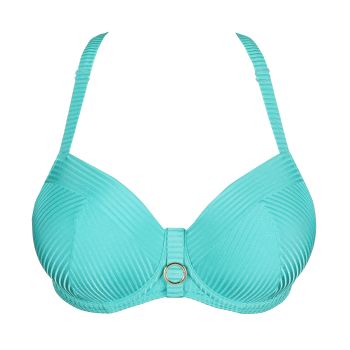 Primadonna Swim Delray Padded Balcony Bikini Top in Sea Turtle B To G Cup
