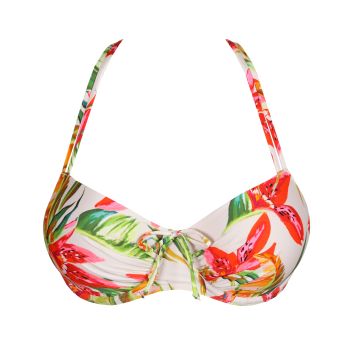 PrimaDonna Swim Tanzania Padded Balcony Bikini Top in Calm Tropics C To G Cup