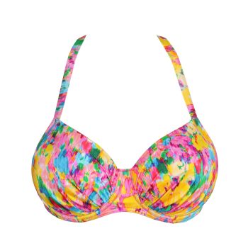 PrimaDonna Swim Ubud Padded Balcony Bikini Top in Sun Glow C To G Cup