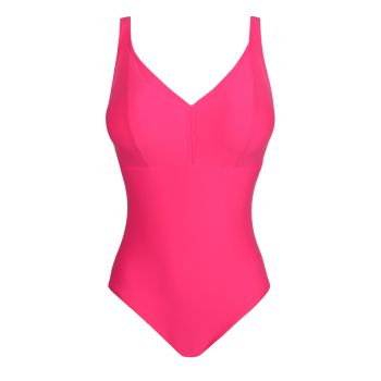 PrimaDonna Swim Aswan Wireless Plunge Swimsuit in Dragon Fruit C To G Cup