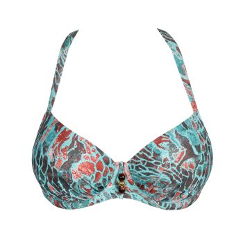 PrimaDonna Swim Riyad Full Cup Bikini Top in Turquoise Seas D To H Cup