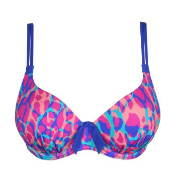 PrimaDonna Swim Karpen Padded Heartshape Bikini Top in Electric Blue - 32F only